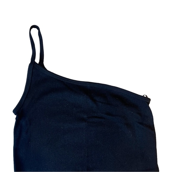 BDG Urban Outfitters BDG One Shoulder Tank Top in Black (M) - Picture 4 of 9
